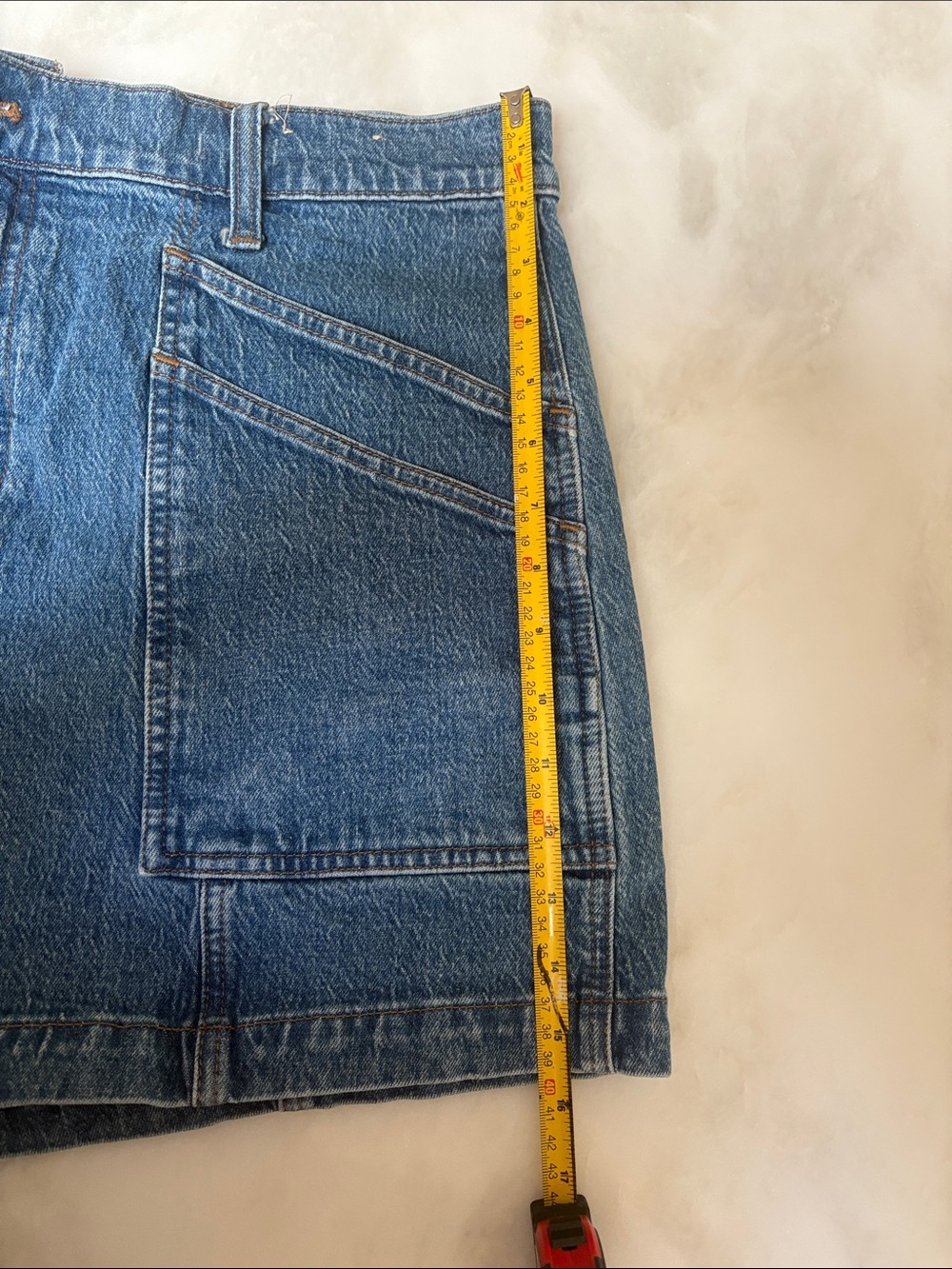Madewell Denim Carpenter Utility Pocket Women's Shorts - Blue - Picture 5 of 6